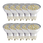 10x Żarówka GU10 27 LED 2835 SMD 5,5W ciepła