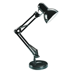 Lampka biurkowa szkolna do LED E27 czarna