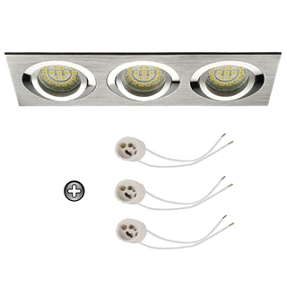 Zdjęcie Oprawka sufitowa do LED GU10 230V CT61-3 inox