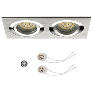 Zdjęcie Oprawka sufitowa do LED GU10 230V CT61-2 inox