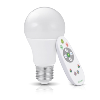 Zdjęcie Żarówka LED E27 7W 450lm RGB+W BLUETOOTH pilot