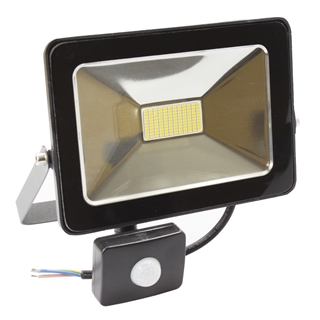 Zdjęcie Naświetlacz lampa halogen LED 50W z czujnikiem