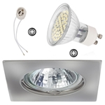 ZESTAW LED 48 SMD CT20 na 230V GU10 chrom