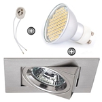 ZESTAW LED 80 SMD CT12 na 230V GU10 inox