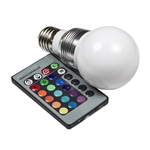 Żarówka LED RGB E27 5W zmieniająca kolor+PILOT