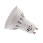 Żarówka LED GU10 6 SMD 2W 230V mleczna ciepła