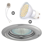 ZESTAW LED 40 SMD CT14 na 230V GU10 chrom