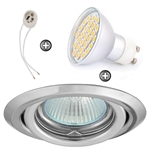 ZESTAW LED 40 SMD CT15 na 230V GU10 chrom