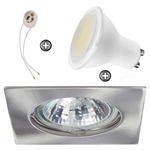 ZESTAW LED 1W SMD CT20 na 230V GU10 inox