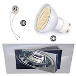 ZESTAW LED 40 SMD CT12 na 230V GU10 chrom