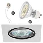 ZESTAW LED 48 SMD CT22 na 230V GU10 chrom