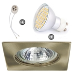 ZESTAW LED 40 SMD CT20 na 230V GU10 patyna