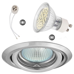 ZESTAW LED 48 SMD CT15 na 230V GU10 chrom