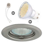 ZESTAW LED 80 SMD CT14 na 230V GU10 inox