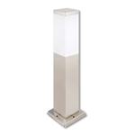Lampa ogrodowa stojąca słupek do LED E27 INOX 45cm