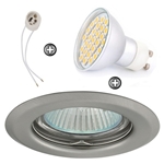 ZESTAW LED 40 SMD CT14 na 230V GU10 inox