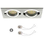 Oprawka sufitowa do LED GU10 230V CT61-2 inox