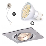 ZESTAW LED 40 SMD CT61 na 230V GU10 inox