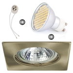 ZESTAW LED 80 SMD CT20 na 230V GU10 patyna