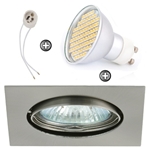 ZESTAW LED 80 SMD CT22 na 230V GU10 inox