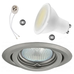 ZESTAW LED 1W SMD CT15 na 230V GU10 inox