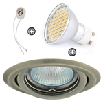 ZESTAW LED 80 SMD CT15 na 230V GU10 patyna