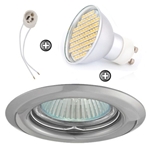 ZESTAW LED 80 SMD CT14 na 230V GU10 chrom