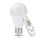 Żarówka LED E27 7W 450lm RGB+W BLUETOOTH pilot