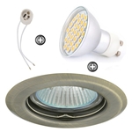 ZESTAW LED 40 SMD CT14 na 230V GU10 patyna