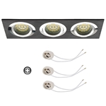 Oprawka sufitowa do LED GU10 230V CT63-3 inox