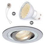 ZESTAW LED 80 SMD CT62 na 230V GU10 inox