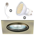 ZESTAW LED 40 SMD CT22 na 230V GU10 patyna