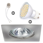 ZESTAW LED 40 SMD CT20 na 230V GU10 chrom