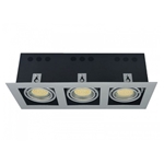 Oprawa potrójna RUCHOMA do LED 230V GU10 OH43